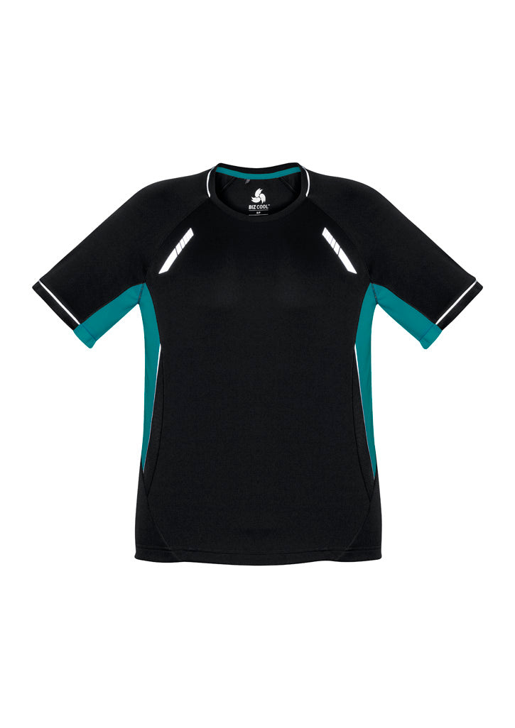 Mens Renegade Short Sleeve Tee - Black/Teal/Silver ||SRC=https://cdn.fashionbizapps.nz/honeybee/images/T701MS_bProduct_Black_Teal_Silver_01_RHq8aJ5.jpg