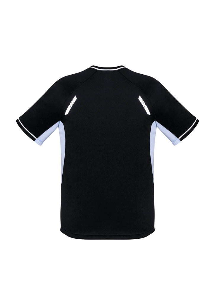 Mens Renegade Short Sleeve Tee - Black/White/Silver ||SRC=https://cdn.fashionbizapps.nz/honeybee/images/T701MS_bProduct_Black_White_Silver_02_J4J6RST.jpg