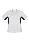 Mens Renegade Short Sleeve Tee - White/Black/Silver ||SRC=https://cdn.fashionbizapps.nz/honeybee/images/T701MS_bProduct_White_Black_Silver_01_hmP1jur.jpg