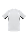 Mens Renegade Short Sleeve Tee - White/Black/Silver ||SRC=https://cdn.fashionbizapps.nz/honeybee/images/T701MS_bProduct_White_Black_Silver_02_fIrOvEo.jpg