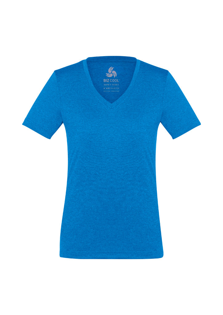 Womens Aero Short Sleeve Tee - Cyan ||SRC=https://cdn.fashionbizapps.nz/honeybee/images/T800LS_Product_Cyan_01_5s3Ei36.jpg