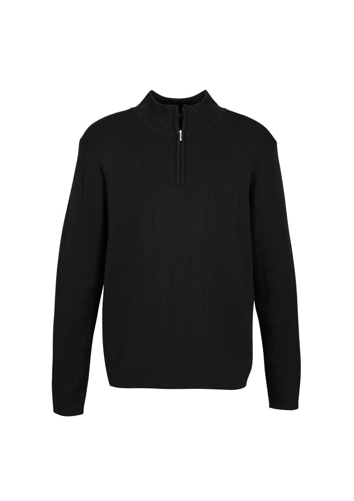 Mens 80/20 Wool Pullover - Black ||SRC=https://cdn.fashionbizapps.nz/honeybee/images/WP10310_bProduct_Black_01_bRaZYpn.jpg
