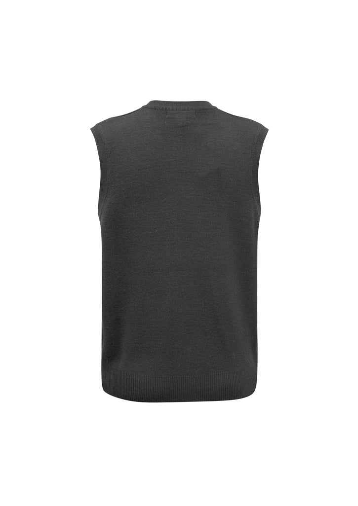 Mens Woolmix Knit Vest - Charcoal ||SRC=https://cdn.fashionbizapps.nz/honeybee/images/WV6007_bProduct_Charcoal_02_ygBqEwS.jpg