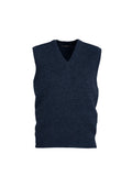 Mens Woolmix Knit Vest - Navy ||SRC=https://cdn.fashionbizapps.nz/honeybee/images/WV6007_bProduct_Navy_01_8XmiF09.jpg