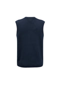 Mens Woolmix Knit Vest - Navy ||SRC=https://cdn.fashionbizapps.nz/honeybee/images/WV6007_bProduct_Navy_02_1so5stj.jpg