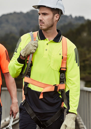 Hi Vis Flux Long Sleeve Polo