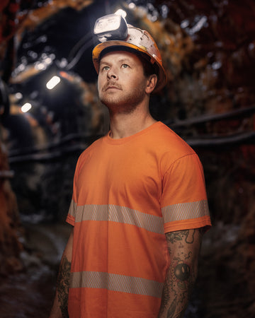 Hi Vis Segmented Tape Cotton Tee Shirt