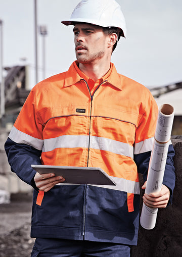 Hi Vis Cotton Drill Jacket