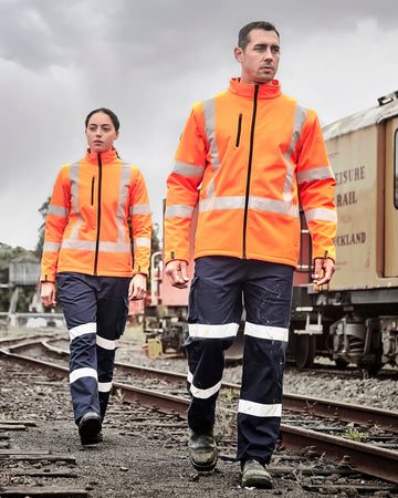Womens Hi Vis NSW Rail X Back 2 In 1 Softshell Jacket