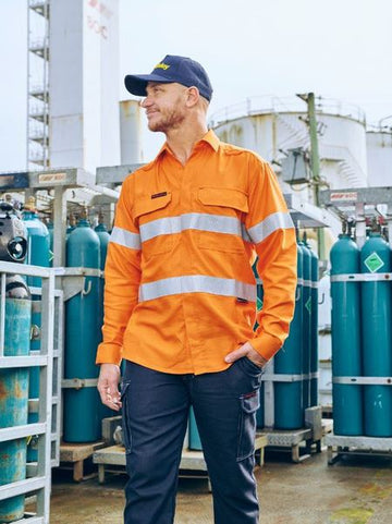 Apex 185 Taped Hi Vis Ripstop FR Vented Shirt